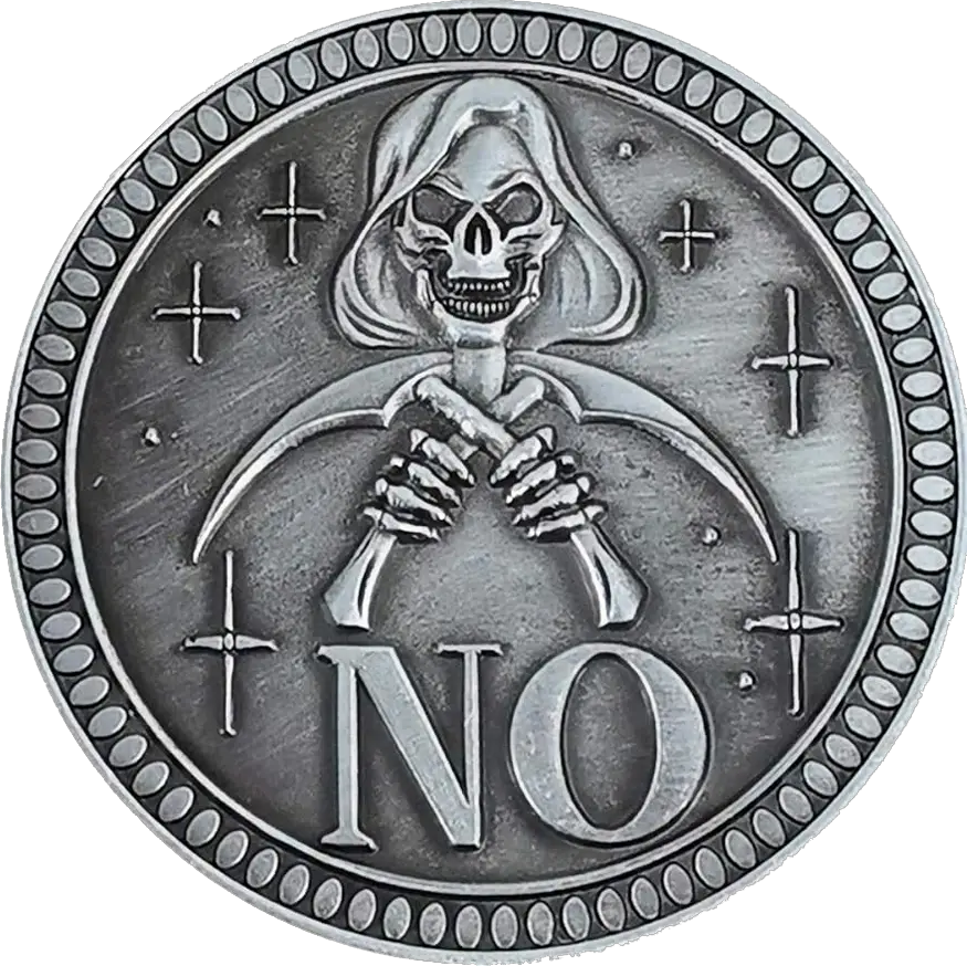 Monetos metimas taip ir ne (yes and no) - Coin Back